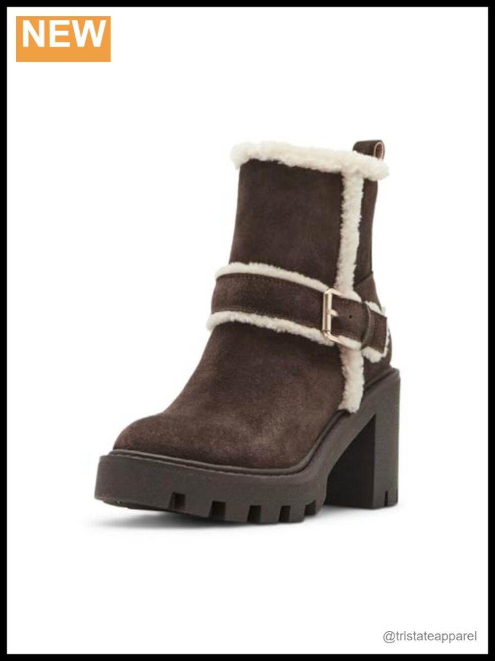 Blondo Women's Waterproof Suede Ankle Bootie with Fur Lining